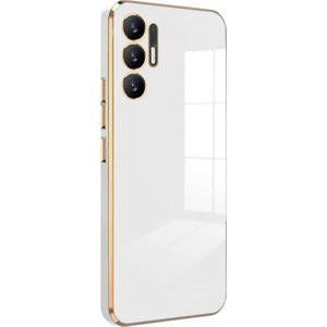 Tecno Pova 3 Kılıf Olive Plated Beyaz