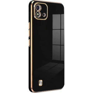 Realme C11 2021 Kılıf Olive Plated Siyah