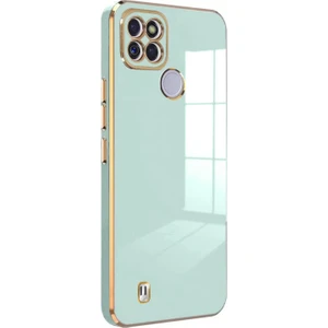 Realme C21Y Kılıf Olive Plated Yeşil
