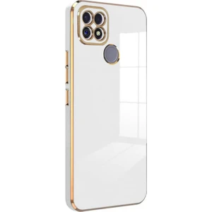 Realme C25S Kılıf Olive Plated Beyaz