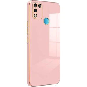 Infinix Hot 10 Play Kılıf Olive Plated Pembe