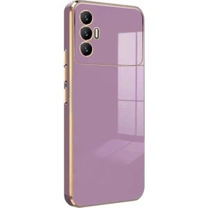 Tecno Spark 8 Pro Kılıf Olive Plated Lila