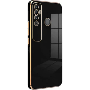Tecno Spark 7 Pro Kılıf Olive Plated Siyah