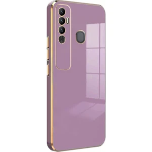 Tecno Spark 7 Pro Kılıf Olive Plated Lila