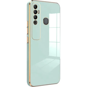 Tecno Spark 7 Pro Kılıf Olive Plated Yeşil