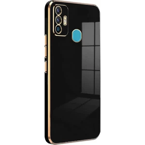 Tecno Spark 7t Kılıf Olive Plated Siyah
