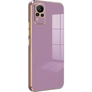 Vivo V21 Kılıf Olive Plated Lila