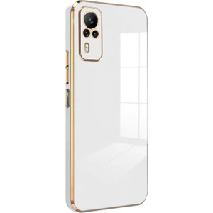 Vivo Y31 Kılıf Olive Plated Beyaz