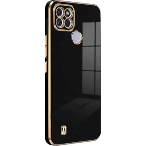 Realme C21Y Kılıf Olive Plated Siyah