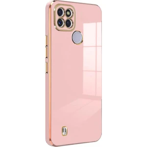 Realme C21Y Kılıf Olive Plated Pembe