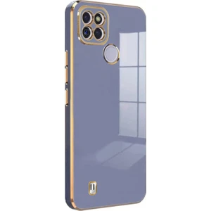 Realme C21Y Kılıf Olive Plated Lavanta Grisi