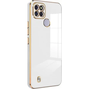 Realme C21Y Kılıf Olive Plated Beyaz