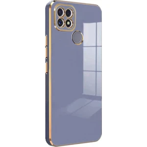 Realme C25S Kılıf Olive Plated Lavanta Grisi