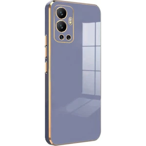 Infinix Hot 12 Kılıf Olive Plated Lavanta Grisi