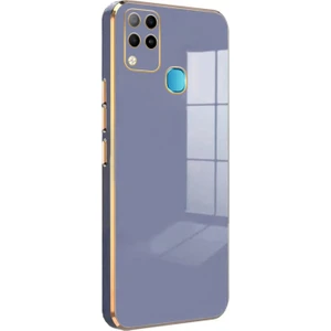 Infinix Hot 10T Kılıf Olive Plated Lavanta Grisi