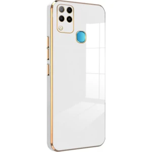 Infinix Hot 10T Kılıf Olive Plated Beyaz