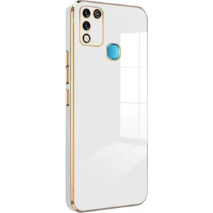 Infinix Hot 10 Play Kılıf Olive Plated Beyaz