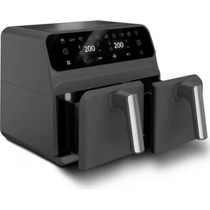 D7800 Taste Master Çift Hazneli Dokunmatik 4+4 Litre Air Fryer Fritöz 1700W Siyah