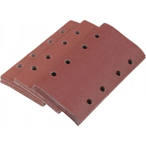 30 Adet Zımpara Pedleri, Zımpara Kağıdı Cırt Cırtlı Kum Kağıdı 95X185MM Delikli 8 Delikli Grit 80/120/180 Fit Sheet (Yurt Dışından)