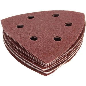 10X Naylon Zımpara Kağıdı Pedleri - 90MM Üçgenler - 40, 60, 80, 100 ve 120 Kumlu Zımpara Kağıtları (Yurt Dışından)