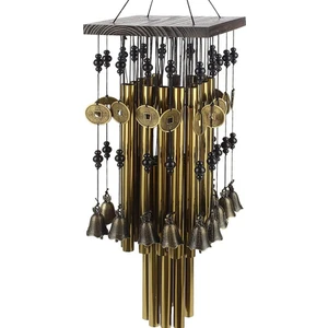 Açık Kapalı Metal Boru Rüzgar Çanı Bakır Çan ile Büyük Rüzgar Çanları Yard Veranda Bahçe Teras Dekorasyonu 80 cm (Yurt Dışından)