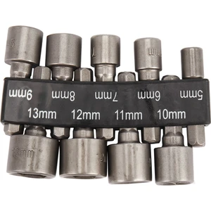 9 Adet/takım 5MM-13MM 1/4 Inç Dıy Hex Soket Kol Nozulları Somun Anahtarı Bit Seti Matkap Ucu Adaptörü Ağaç Işleme Için Güç Aracı (Yurt Dışından)