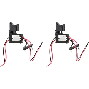 2x 7.2V-24V Matkap Hız Kontrol Matkap Anahtarı Lityum Akülü Matkap Hız Kontrol Tetik Anahtarı Işık ile (Yurt Dışından)