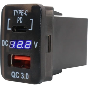 30X20MM Araç USB Şarj Cihazı Qc3.0 Pd Tip C USB Şarj Adaptörü ile Hızlı Şarj (Yurt Dışından)