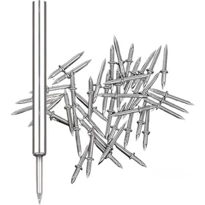 500 Adet Çift Kafalı Süpürgelik Konu Dikişsiz Tırnak Çift Başlı Çivi Görünmez Güvenlik Vidaları 5 Kurulum Aracı ile (Yurt Dışından)