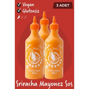 Flying Goose Sriracha Mayo Chilli Biberli Mayonez Sosu 455 ml x 3 Adet