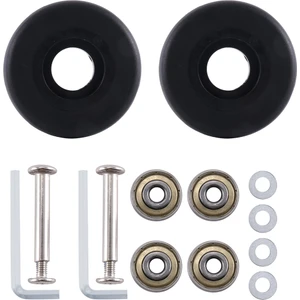 50MM x 18MM Bagaj Bavul Yedek Tekerlekler, Pu Döner Küçük Tekerlekler Karbon Çelik Rulmanlar Tamir Takımları (Yurt Dışından)