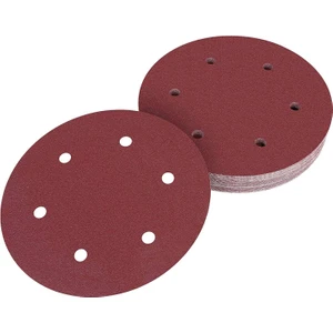 30 Adet 225MM Zımpara Diskleri 120 Grit Kanca ve Döngü Kum Kağıt Pedi 6 Delik Zımpara Uzun Boyunlu Zımpara Alçıpan Zımpara (Yurt Dışından)
