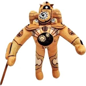 Clockman Peluş, Çoklu Evren Saat Adam Peluş Oyuncak, Dolması Animasyonlu Oyun Anime Peluş Bebek Şekil Yastık Hediyeler (Yurt Dışından)