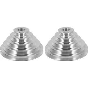2x 25MM Delik Alüminyum Pagoda Tekerlek A Tipi 5 Adım Pagoda Kasnak Çarkı V Kayışı Zamanlama Kayışı (Yurt Dışından)