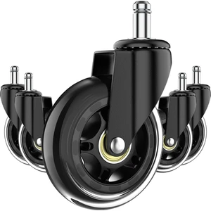 Ofis Koltuğu Tekerlekleri, Çalışma ve Oyun Koltuğu Için 3 Inç Yedek Yumuşak Sessiz Masa Tekeri Tekerlekler, Ağır Hizmet ve Güvenli (Yurt Dışından)