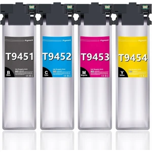 Photo Print Epson Workforce Pro WF-C5790DWF T9451-T9452-T9453-T9454 100 ml x 4 Renk Muadil Kartuş Takım 5k  5.000 Sayfa