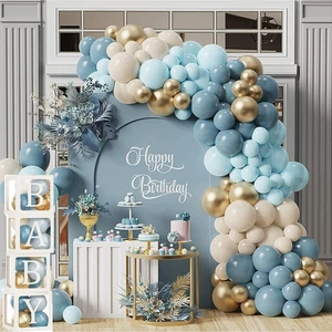 Patladı Gitti Baby Shower Lüks Parti Kutlama Seti; Baby Kutulu Balon Zincir Set
