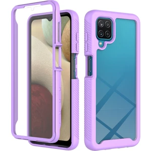 Seashell Digital Samsung Galaxy A12-MOR Için Pet Ekran Koruyucusu ile 3 Tam Kapsama Koruma Pc+Tpu Koruyucu Kasa (Yurt Dışından)