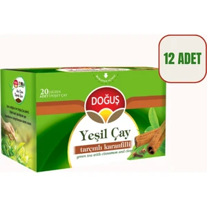 Yeşil Çay Tarçın-Karanfilli 12'li