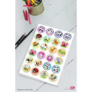 Baskı Life Minnoş Hayvanlar Ödev Etiket Sticker Emoji Öğretmen  Etiketleri 210  Adet