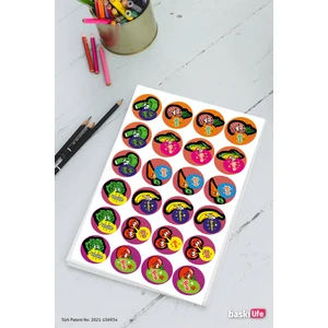 Baskı Life Meyve Ödev Etiket Sticker Öğretmen Aferin Harikasın Etiketleri 190 Adet