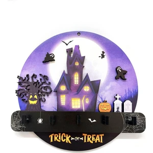 Halloween Cadılar Bayramı Temalı Duvar Dekor Askılık Anahtarlık
