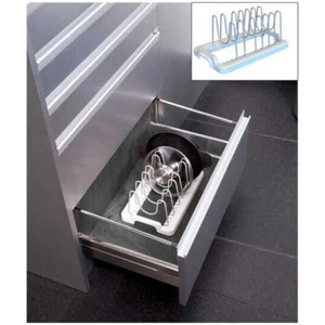 Ayarlanabilir Tava ve Tencere Kapak Düzenleyici, Organizer, Tezgahüstü, Çekmece ve Dolap içi