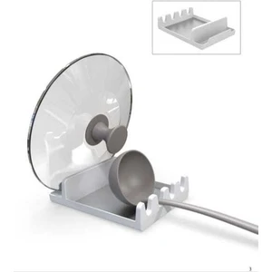 TEZGAHÜSTÜ KEPÇE VE TENCERE KAPAĞI TUTUCU BEYAZ, YEMEK PİŞİRME YARDIMCISI