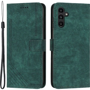 Cool-M Case Samsung Galaxy A25 5g Pu Deri Telefon Stand Kapağı Cilt Dokunuşu Basılı Kabuk Cüzdanı (Yurt Dışından)