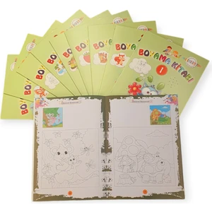 Eğlenerek Boyuyorum Boyama Kitabı 10 Kitap Set