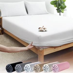 Vionel Home Beyaz Pamuklu Ranforce Tek Kişilik Lastikli Çarşaf + 1 Yastık Kılıfı 90 x 200