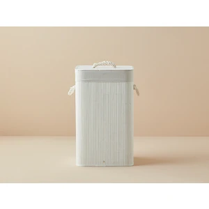 English Home Lacy Bambu Çamaşır Sepeti Beyaz