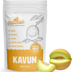Saga Fresh Dondurularak Kurutulmuş Kavun Dilimleri 20G