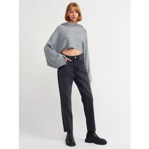 70707 Paçası Dikişsiz Mom Pantolon-Siyah